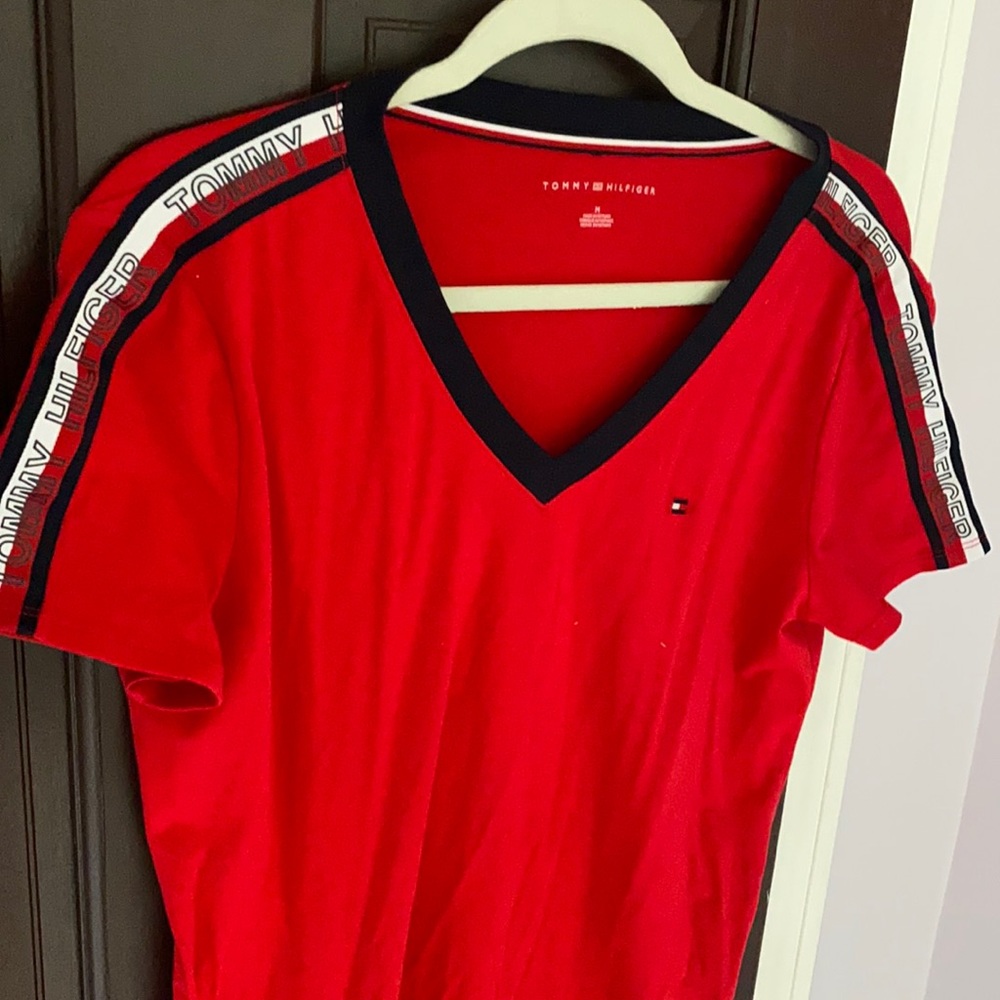 Red Tommy Hilfiger T-shirt dress!